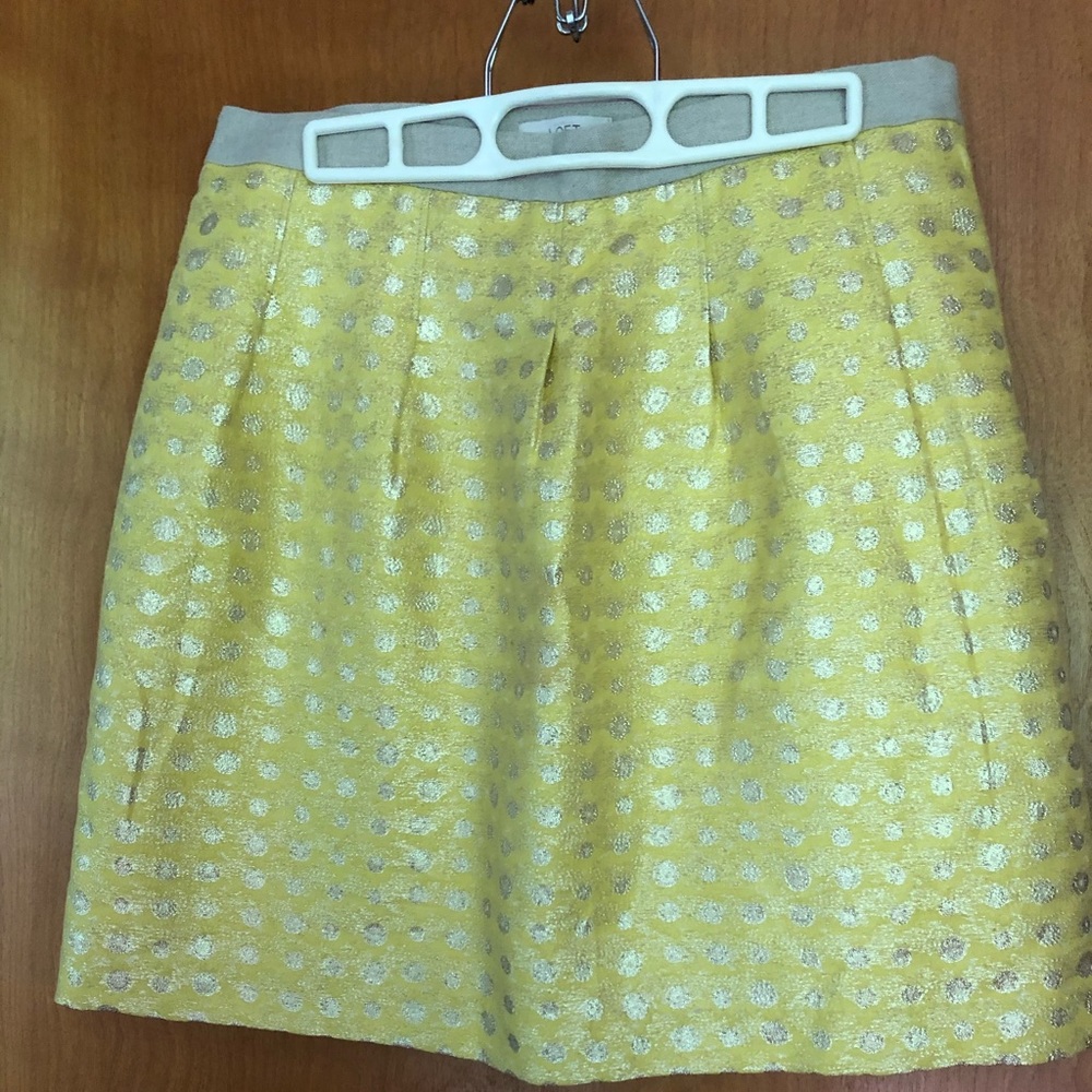LOFT yellow skirt